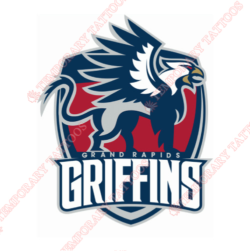 Grand Rapids Griffins Customize Temporary Tattoos Stickers NO.9008